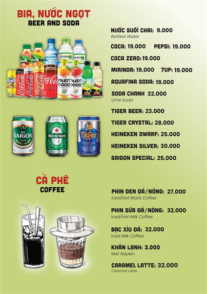 The Menu of Vuong Tron Seafood & Claypot Rice Restaurant31
